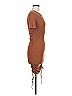 Zara Solid Brown Casual Dress Size M - photo 4
