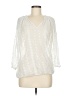 Olive and Oak 100% Polyester Ivory 3/4 Sleeve Blouse Size M - photo 1