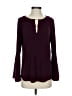 MICHAEL Michael Kors Burgundy Long Sleeve Blouse Size S - photo 1