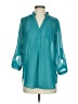 Charlotte Russe 100% Polyester Teal 3/4 Sleeve Blouse Size S - photo 1