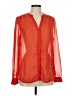 Old Navy 100% Polyester Red Long Sleeve Blouse Size M - photo 1