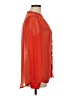 Old Navy 100% Polyester Red Long Sleeve Blouse Size M - photo 4