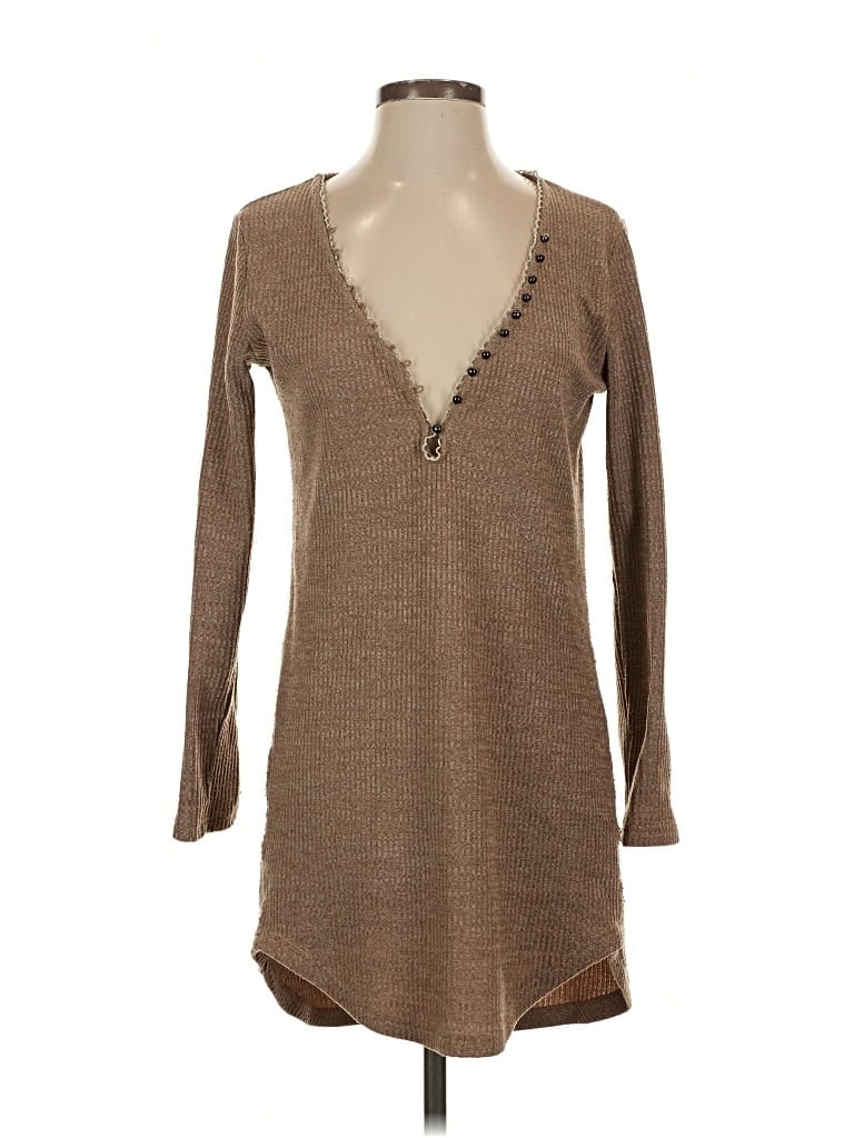 Pre-owned Amaryllis Casual Dress In Brown