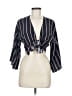 Grade & Gather 100% Polyester Blue Kimono Size M - photo 1