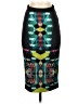 NISSA Graphic Teal Casual Skirt Size 4 - photo 1