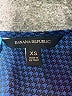 Banana Republic 100% Polyester Checkered-gingham Blue Long Sleeve Blouse Size XS - photo 7