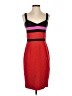 Jay Godfrey Color Block Multi Color Red Cocktail Dress Size 2 - photo 1