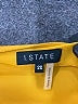 1.State Yellow Brown Sleeveless Blouse Size 2X - photo 7