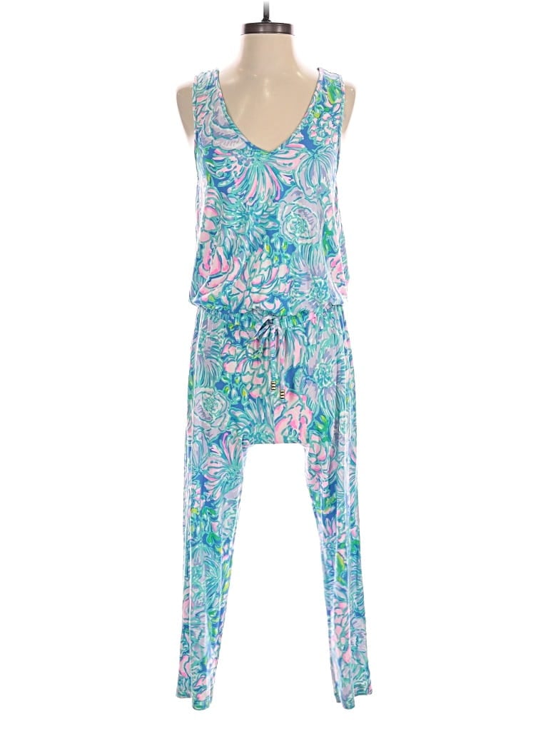 Pre-owned Lilly Pulitzer Romper In Blue