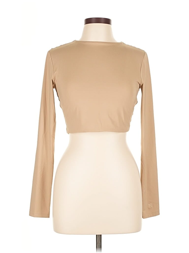 Pre-owned Meshki Long Sleeve Turtleneck In Brown