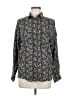 Outback Red 100% Rayon Print Black Long Sleeve Button-Down Shirt Size M - photo 1
