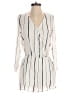 Honey Punch 100% Polyester Stripes Ivory White Romper Size M - photo 1