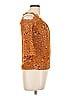 Knitworks 100% Polyester Orange Brown Short Sleeve Blouse Size L - photo 4