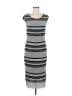 Max Studio Stripes Gray Casual Dress Size M - photo 1