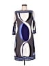 Morgan Mcfeeters Graphic Gray Casual Dress Size 8 - photo 1
