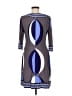 Morgan Mcfeeters Graphic Gray Casual Dress Size 8 - photo 2