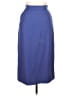 Ellen Tracy Solid Blue Formal Skirt Size 11 - 12 - photo 1