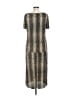 Connected Apparel Animal Print Brown Casual Dress Size M (estimated) - photo 2