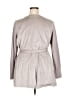 Halston Heritage Gray Trenchcoat Size 20w - photo 2