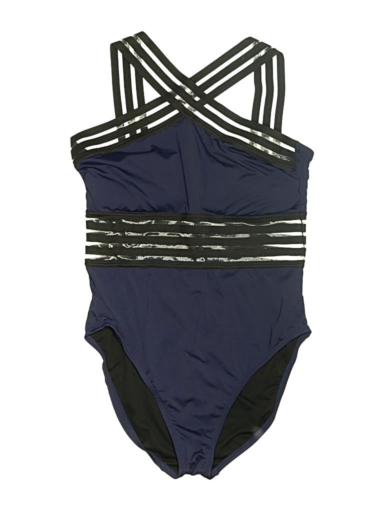 Pre-owned Hilor One Piece Swimsuit In Blue