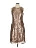Eliza J 100% Polyester Metallic Silver Cocktail Dress Size 4 - photo 1