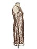 Eliza J 100% Polyester Metallic Silver Cocktail Dress Size 4 - photo 4