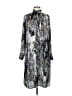 Worth New York 100% Polyester Print Silver Casual Dress Size 6 - photo 1