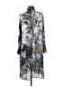 Worth New York 100% Polyester Print Silver Casual Dress Size 6 - photo 2
