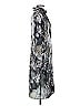 Worth New York 100% Polyester Print Silver Casual Dress Size 6 - photo 4