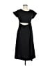 Avantlook 100% Polyester Solid Black Casual Dress Size L - photo 1