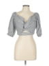 Francesca's Black 3/4 Sleeve Blouse Size L - photo 1