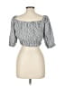 Francesca's Black 3/4 Sleeve Blouse Size L - photo 2