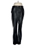 Gap 100% Polyester Metallic Black Faux Leather Pants Size 6 - photo 1