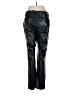 Gap 100% Polyester Metallic Black Faux Leather Pants Size 6 - photo 2