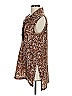 Victor Alfaro Collective 100% Polyester Animal Print Brown Sleeveless Blouse Size S - photo 5