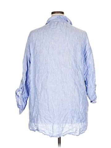 Jones New York 3/4 Sleeve Button-Down Shirt (view 2)