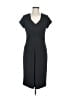 Talbots Solid Black Casual Dress Size 8 - photo 1