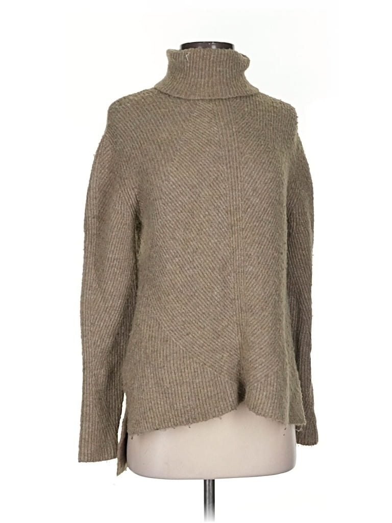 Pre-owned Sweet Romeo Turtleneck Sweater In Brown