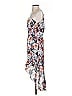Parker 100% Silk Print Orange Cocktail Dress Size S - photo 5