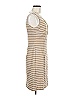 Sharagano Stripes Tan Casual Dress Size 6 - photo 4