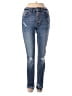 Pink Lily Hearts Blue Jeans Size 0 - photo 1