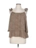 Hayden 100% Polyester Brown Sleeveless Blouse Size L - photo 1