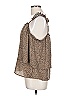 Hayden 100% Polyester Brown Sleeveless Blouse Size L - photo 5