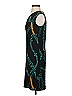 Evovorro Graphic Teal Cocktail Dress Size S - photo 5