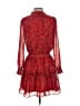 NSR 100% Polyester Paisley Red Cocktail Dress Size S - photo 2