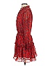 NSR 100% Polyester Paisley Red Cocktail Dress Size S - photo 5