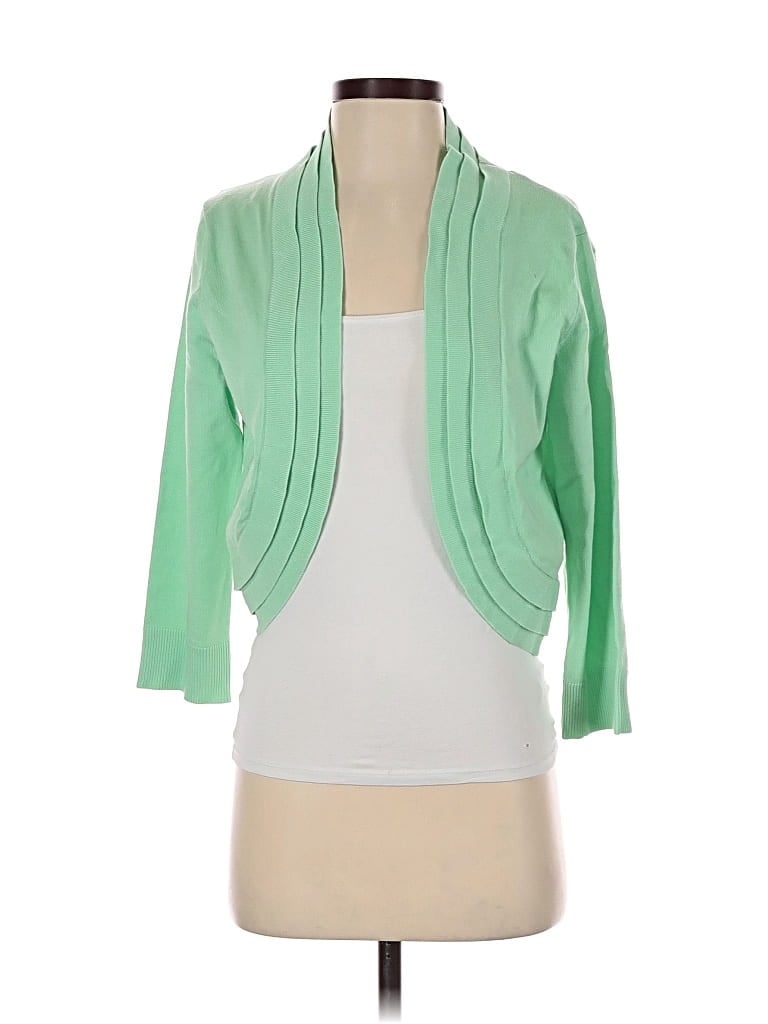 Pre-owned North Style Cardigan Sweater In Green