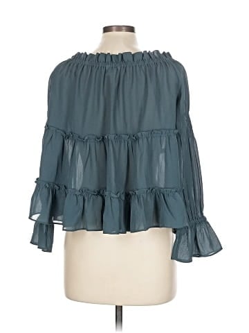 Sun & Shadow 3/4 Sleeve Blouse (view 2)