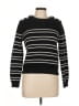 Lilla P Stripes Black Pullover Sweater Size L - photo 1