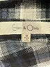Eden & Olivia Plaid Silver Long Sleeve Blouse Size M - photo 7